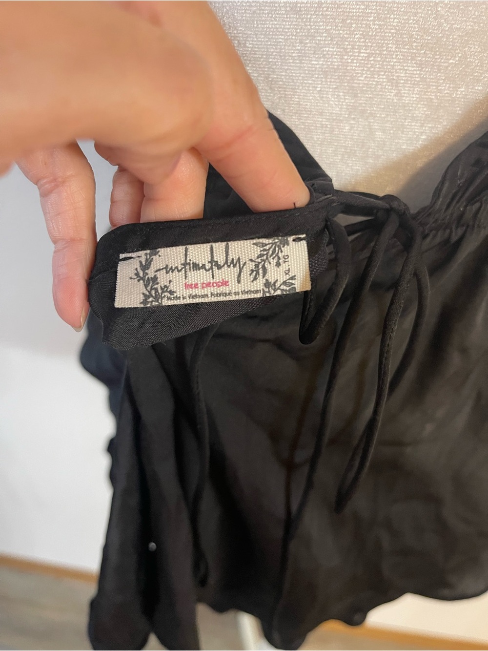Free People Black Satin Tank - Picture 4 of 4